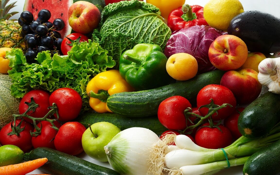 Gota frutas y verduras