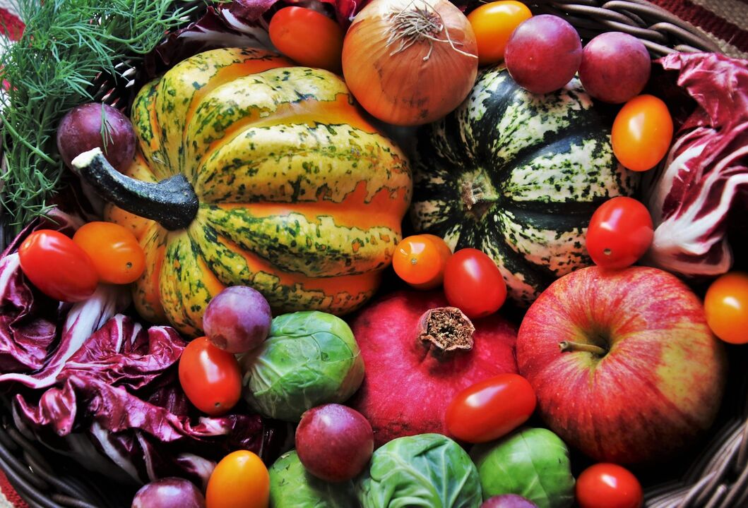 La dieta de las personas con sangre tipo II debe basarse en verduras y frutas. 