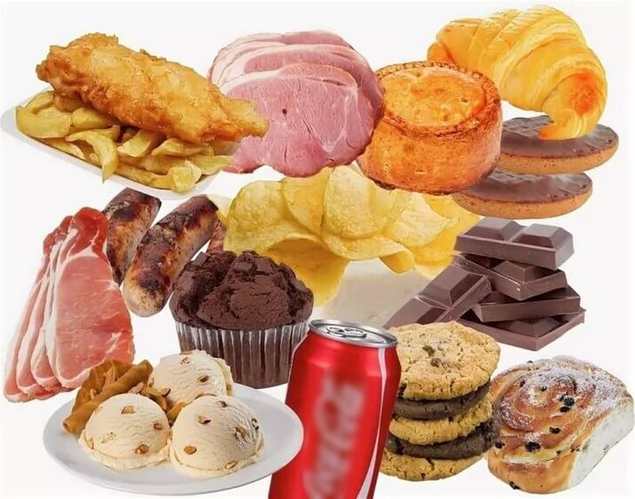 Alimentos nocivos que están prohibidos durante la pérdida de peso. 
