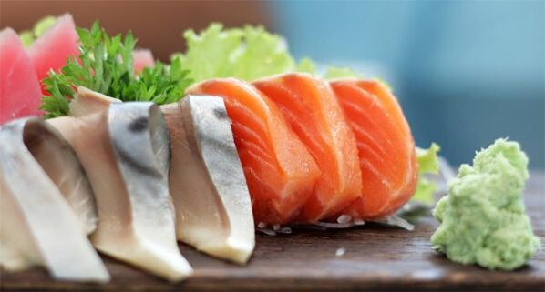 En la dieta japonesa se puede comer pescado pero sin sal. 